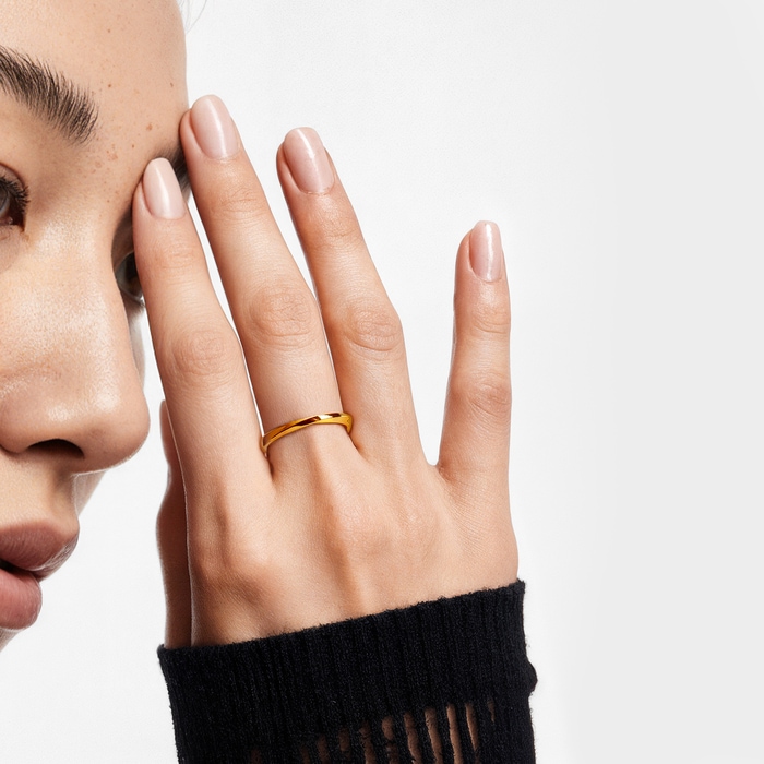 Solid Gold Ring | Chow Sang Sang Jewellery | Essence | 93863R - 2