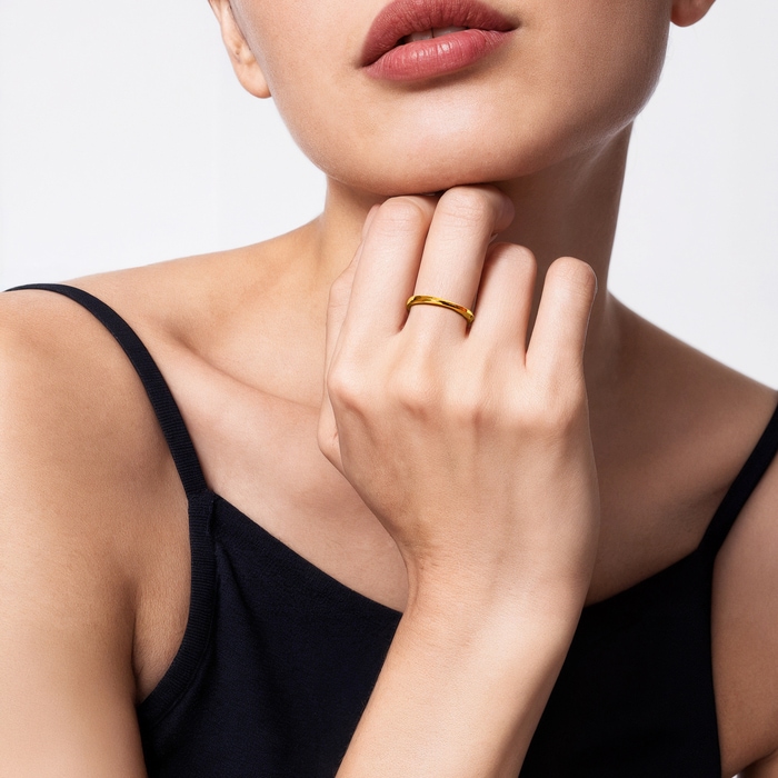 Solid Gold Ring | Chow Sang Sang Jewellery | Essence | 93863R - 3