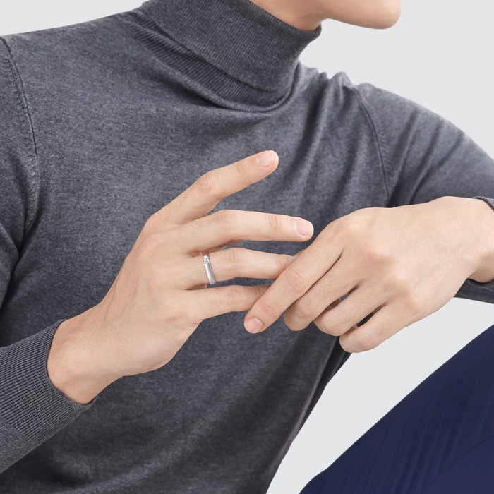 18K White Gold Ring | Chow Sang Sang Jewellery | 93932R - 3