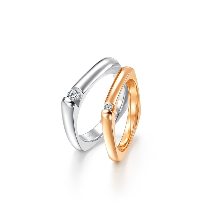 18K White Gold Ring | Chow Sang Sang Jewellery | 93932R - 8