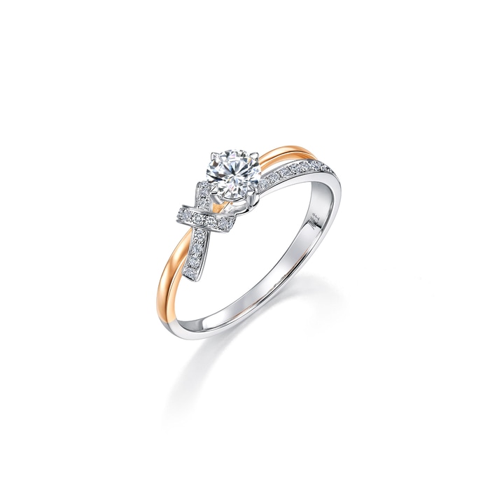 18K White & Rose Gold Ring | Chow Sang Sang Jewellery | 94118R - 4