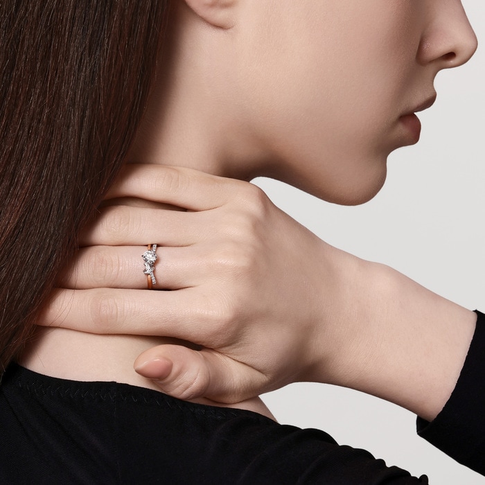 18K White & Rose Gold Ring | Chow Sang Sang Jewellery | 94118R - 2