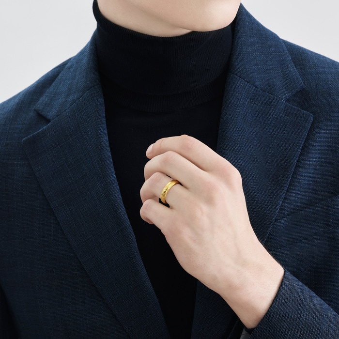 Solid Gold Ring | Chow Sang Sang Jewellery | Cultural Blessings | 94538R - 3