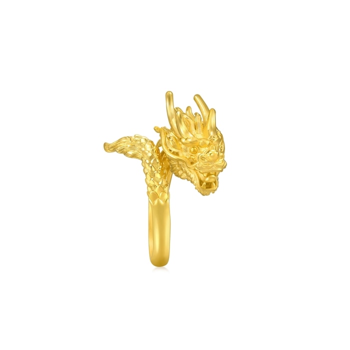 Chinese Wedding Collection - 999.9 Gold Dragon Ring | 94542R