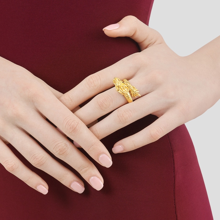 Solid Gold Ring | Chow Sang Sang Jewellery | Chinese Wedding Collection | 94542R - 2