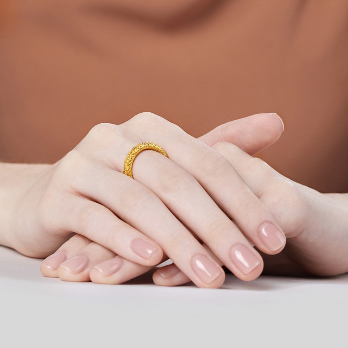 Solid Gold Ring | Chow Sang Sang Jewellery | Cultural Blessings | 94562R - 2