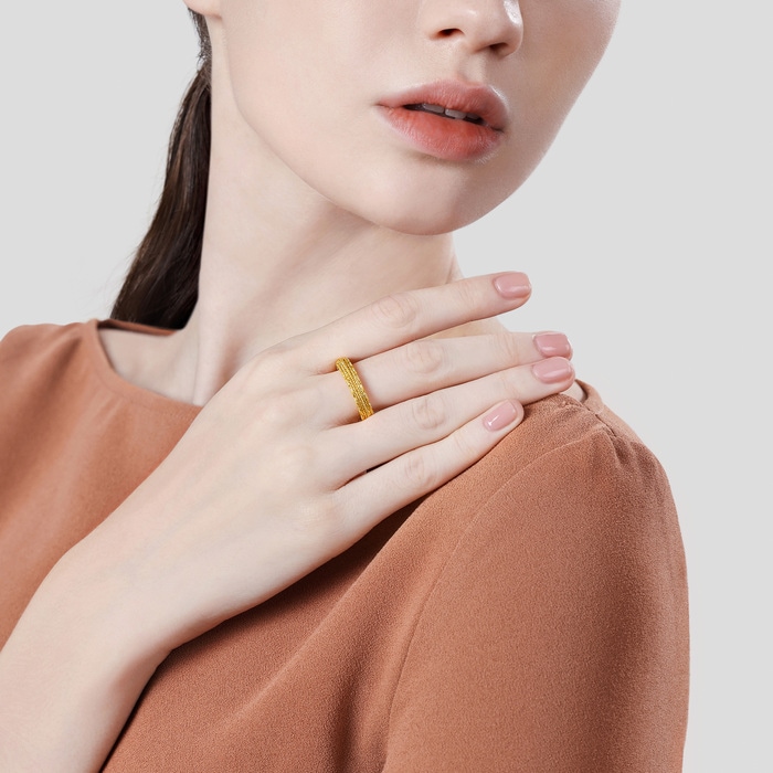Solid Gold Ring | Chow Sang Sang Jewellery | Cultural Blessings | 94562R - 3