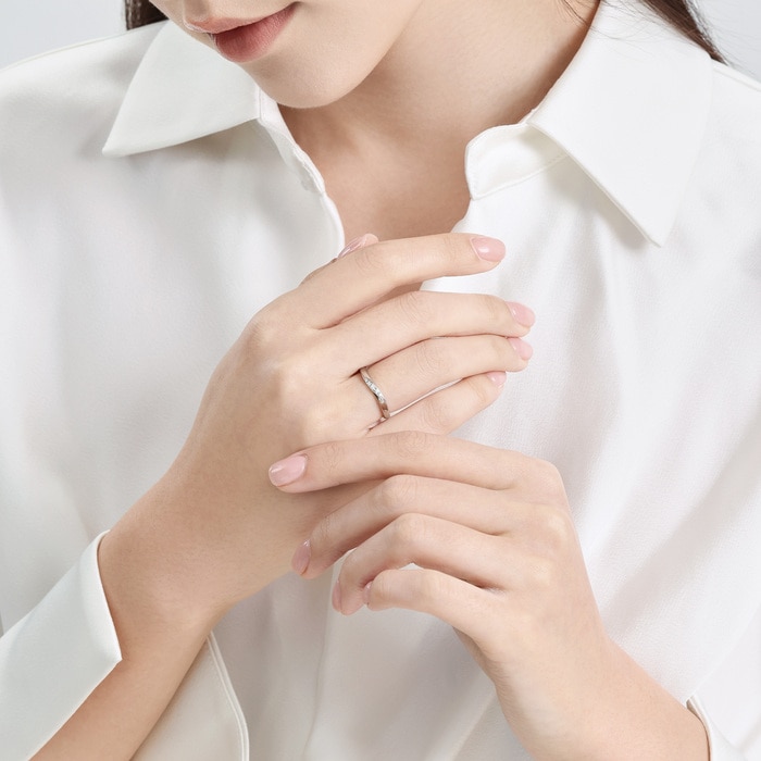 950 Platinum Ring | Chow Sang Sang Jewellery | 94708R - 3