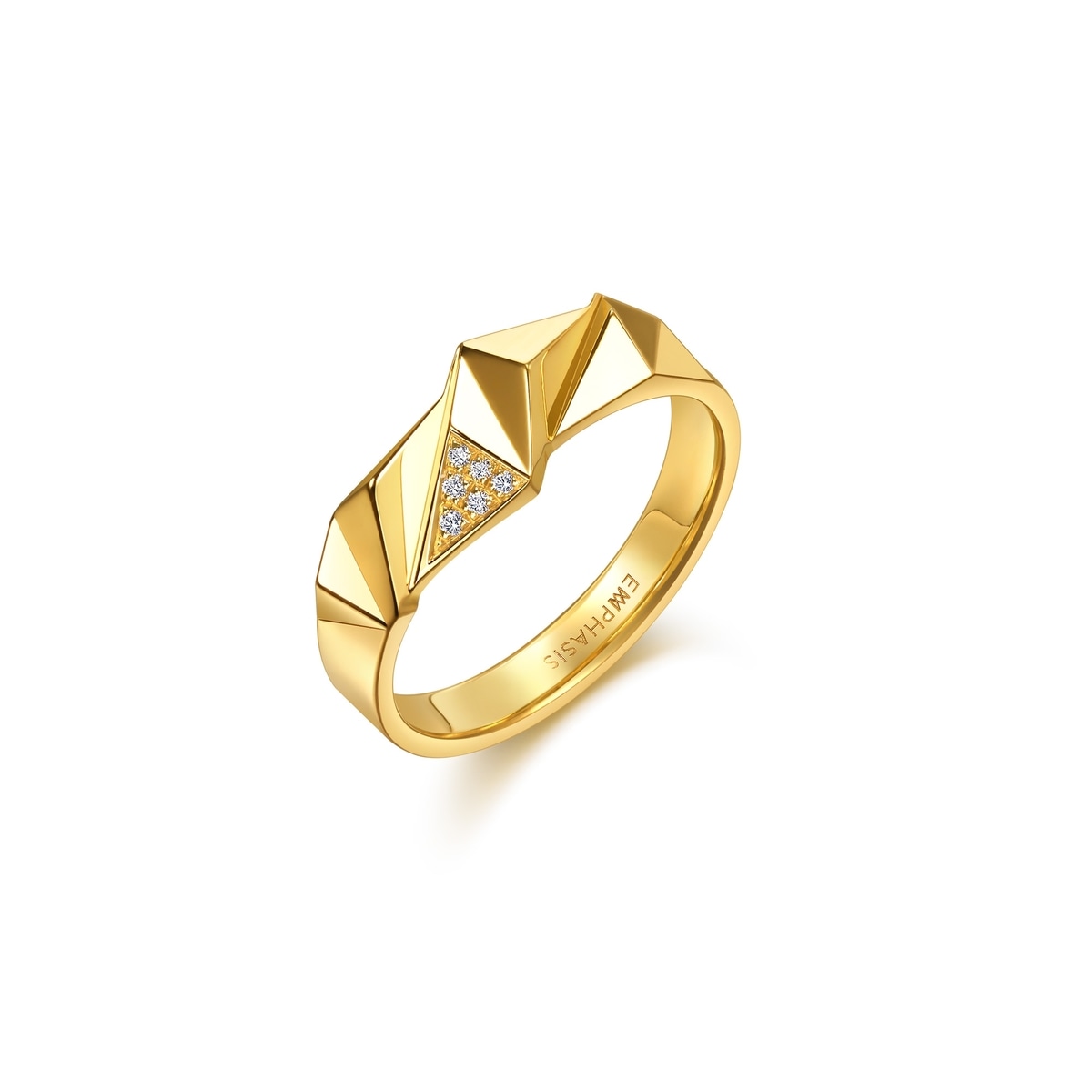 新着 EMPHASIS - 'M' 999 Gold Diamond Ring | 94745R(~0.142 tael アクセサリー
