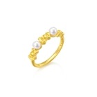 Hello Kitty' 999.9 Gold Pearl Ring