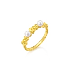 'Hello Kitty' 999.9 Gold Pearl Ring