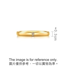 gin - 999 Gold Diamond Ring | 94885R(~0.104 tael) | Chow