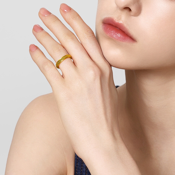 ming yang CL30 レッド&ゴールド MING'S 3.1g 14KYG SHOU DOME RING w/ BOX SIZE 6.25 - Hawaii