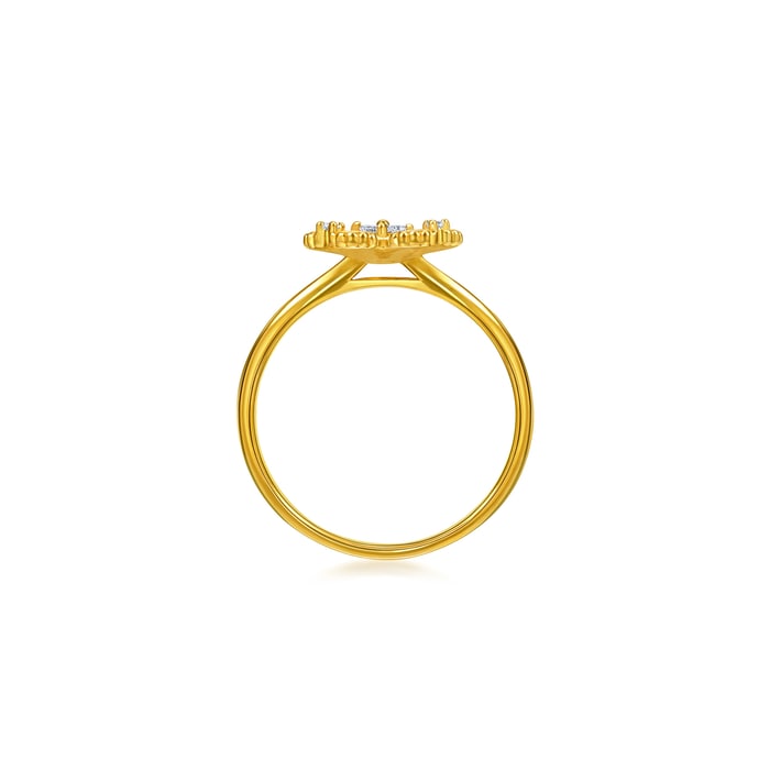 Solid Gold Ring | Chow Sang Sang Jewellery | Gold Rhyme | 95101R - 5