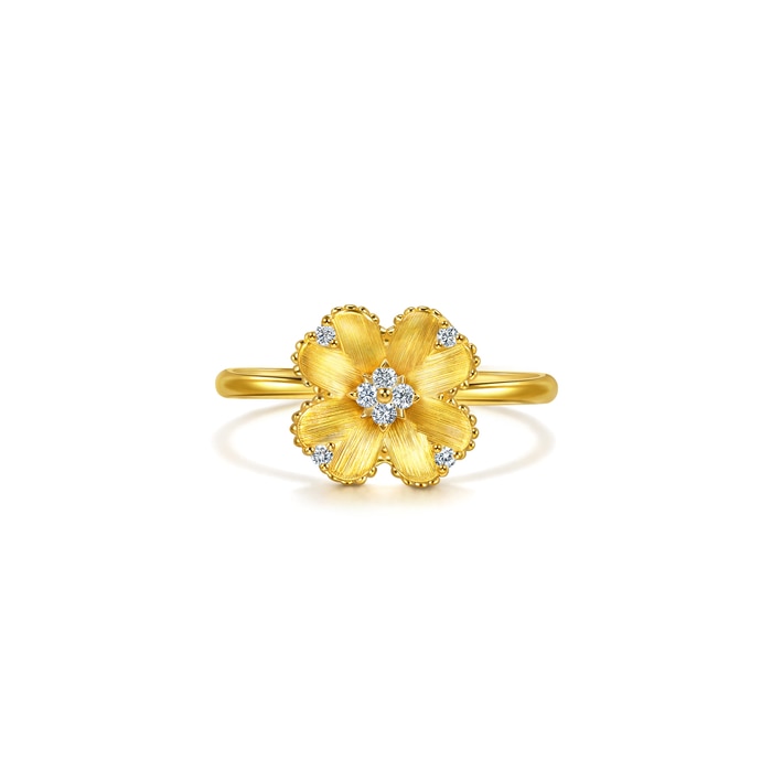 Solid Gold Ring | Chow Sang Sang Jewellery | Gold Rhyme | 95101R - 4