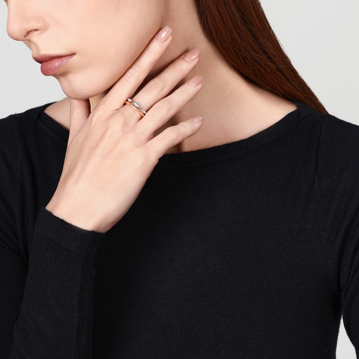 18K白色黄金及玫瑰金 戒指 | 周生生珠寶 | YuYu | 95196R - 3