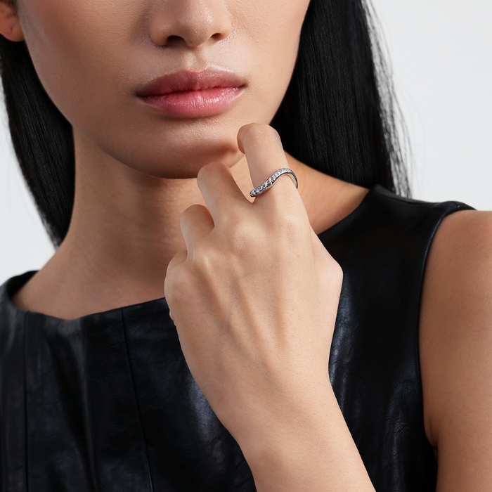 18K白色黄金 戒指 | 周生生珠寶 | 95251R - 3