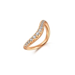 'Form' 18K Rose Gold Diamond Ring