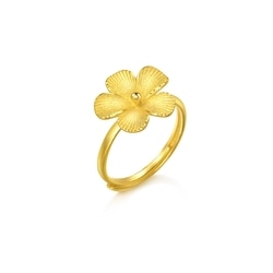'Floral' 999.9 Gold Ring