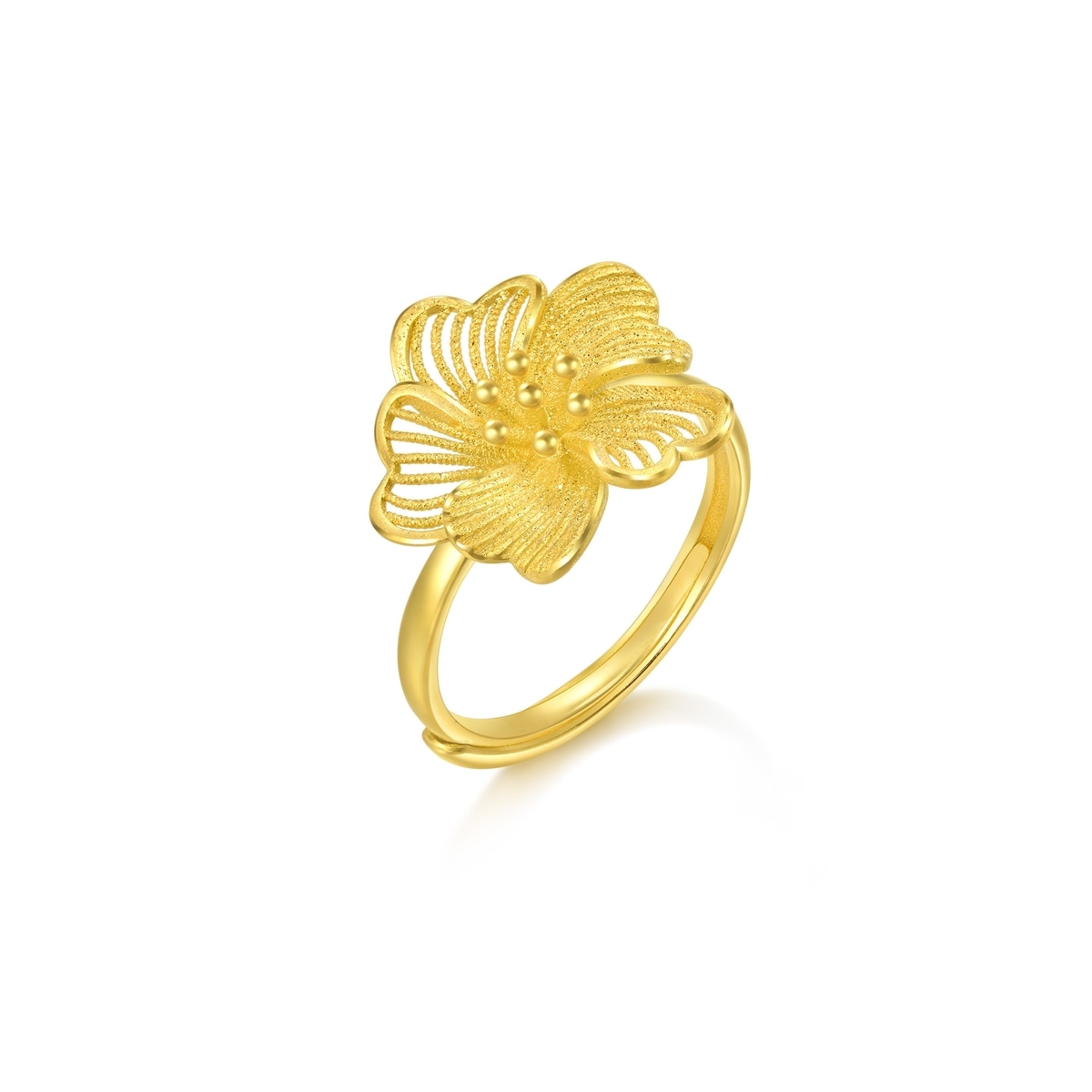 Chinese Wedding Collection - 'Floral' 999.9 Gold Ring