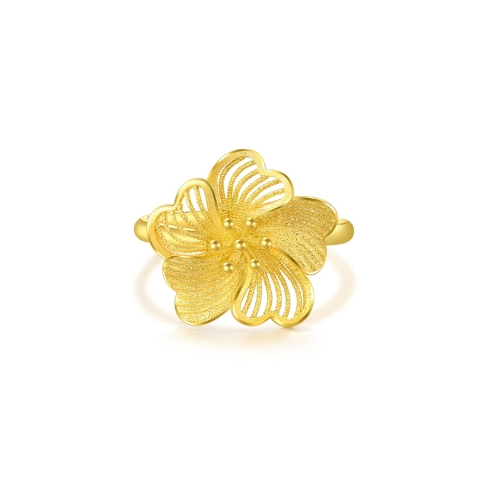 Solid Gold Ring | Chow Sang Sang Jewellery | Chinese Wedding Collection | 95305R - 4