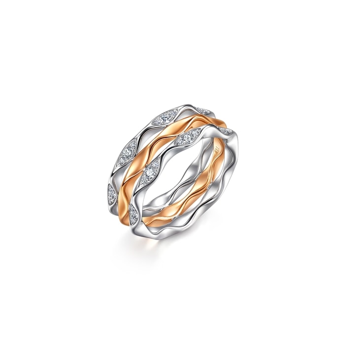 18K White & Rose Gold Ring | Chow Sang Sang Jewellery | YuYu | 95326R - 1