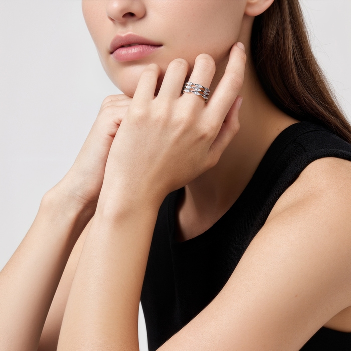 18K White Gold Ring | Chow Sang Sang Jewellery | YuYu | 95327R - 3