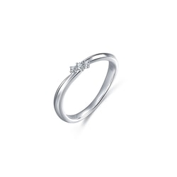 「星宇」18K白色黃金戒指