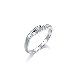 「星宇」18K白色黃金戒指