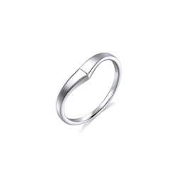 「星宇」18K白色黃金戒指