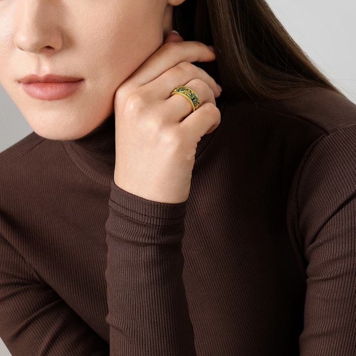 Solid Gold Ring | Chow Sang Sang Jewellery | Cultural Blessings | 95631R - 3