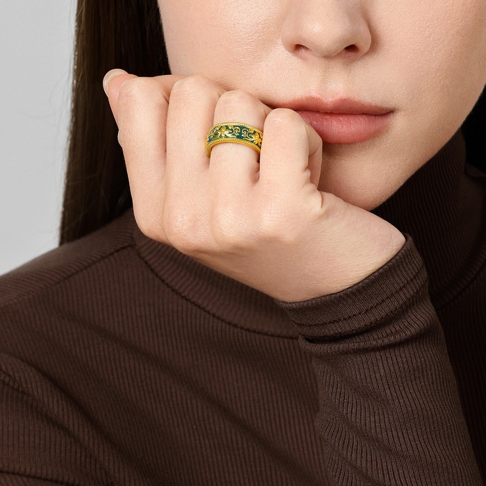 Solid Gold Ring | Chow Sang Sang Jewellery | Cultural Blessings | 95631R - 2