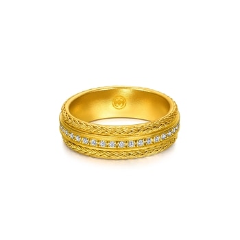 Cultural Blessings - 'The Oriental' 999.9 Gold Diamond Ring