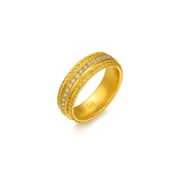 'The Oriental' 999.9 Gold Diamond Ring