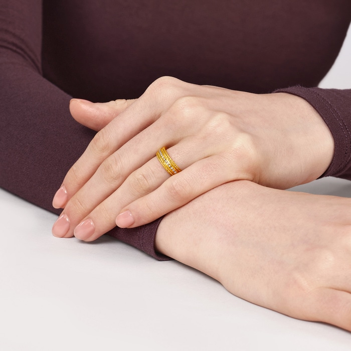 Solid Gold Ring | Chow Sang Sang Jewellery | Cultural Blessings | 95705R - 2