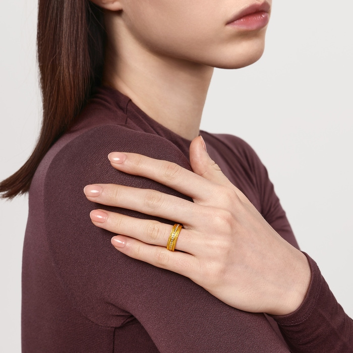 Solid Gold Ring | Chow Sang Sang Jewellery | Cultural Blessings | 95705R - 3