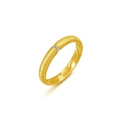 999 Gold Diamond Ring