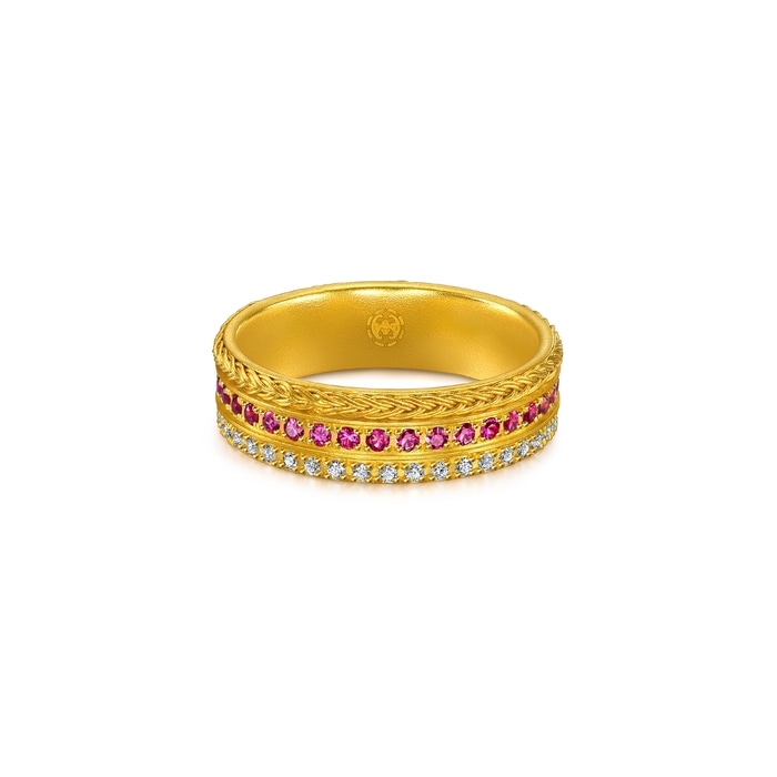 Solid Gold Ring | Chow Sang Sang Jewellery | Cultural Blessings | 95947R - 4