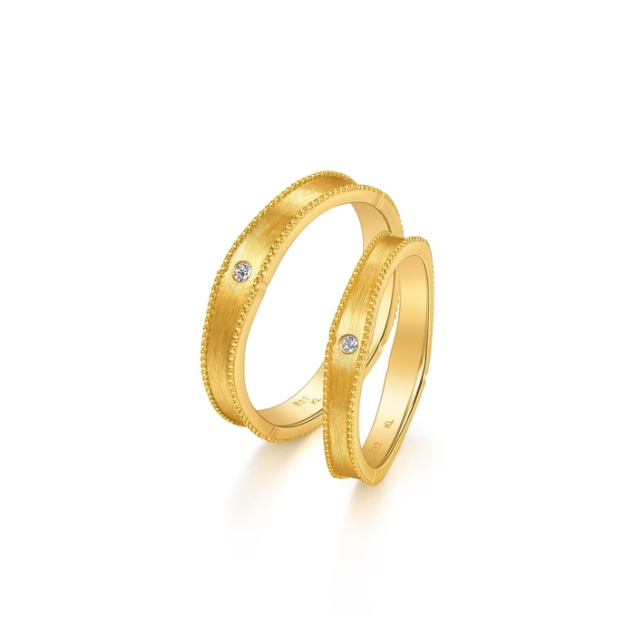 999黃金 戒指 | 周生生珠寶 | Essence「永」 | 96146R - 6