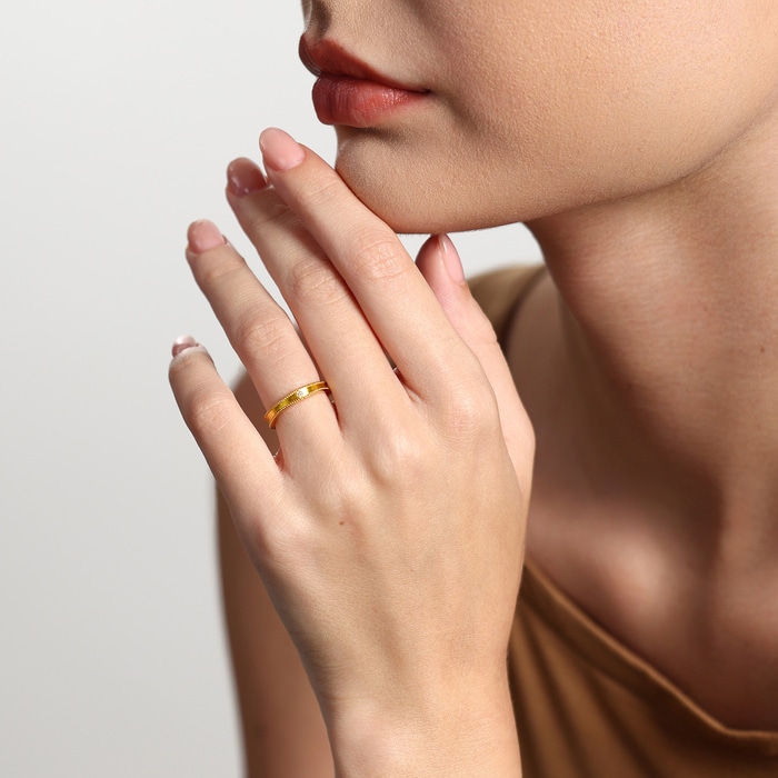 999黃金 戒指 | 周生生珠寶 | Essence「永」 | 96147R - 2