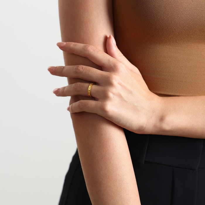 999黃金 戒指 | 周生生珠寶 | Essence「永」 | 96147R - 3