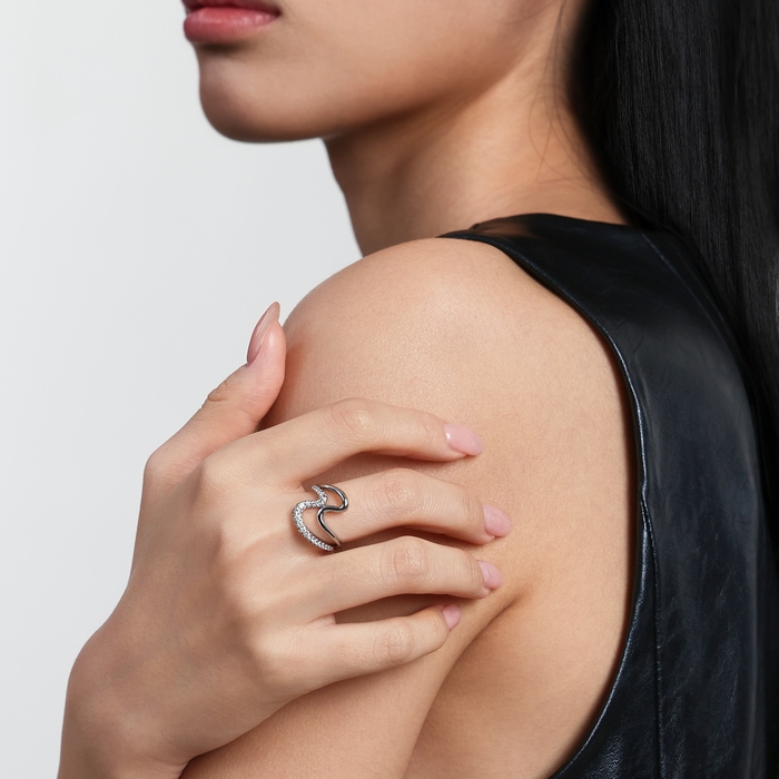 18K白色黄金 戒指 | 周生生珠寶 | 96171R - 3