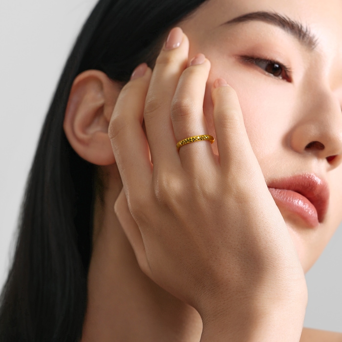 Solid Gold Ring | Chow Sang Sang Jewellery | Essence | 96522R - 2