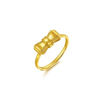 Essence 999 Gold Bow Tie Ring