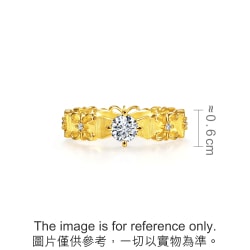999 Gold Diamond Ring
