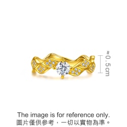 999 Gold Diamond Ring