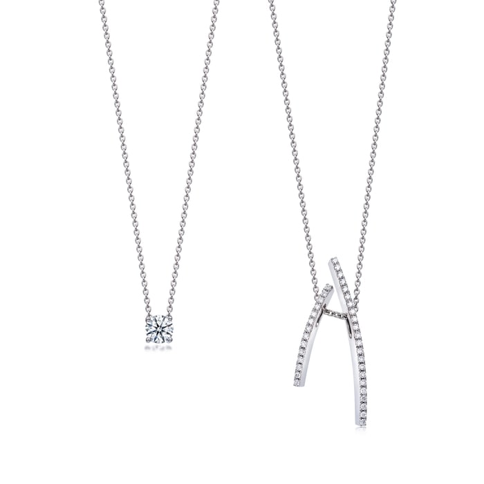 18K White Gold Necklace | Chow Sang Sang Jewellery | 89615U - 4
