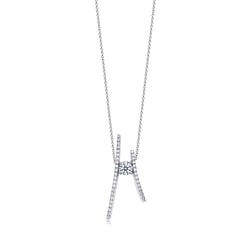 'Iconic' 18K White Gold Diamond Necklace