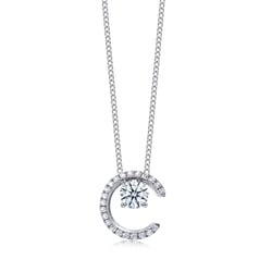 'Iconic' 18K White Gold Diamond Necklace