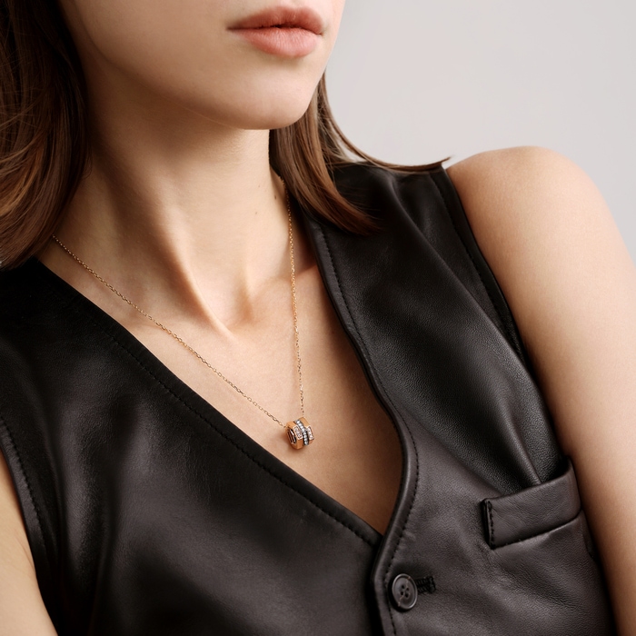 18K Rose & Black Gold Necklace | Chow Sang Sang Jewellery | 90604U - 3